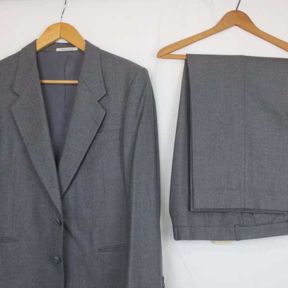 Vintage Yves Saint Laurent Wool Matching Formal Suit - Picture 2 of 16